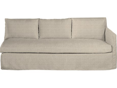 Summer Classics Nora Outdoor Left Arm Facing Sofa in Washboard Mist