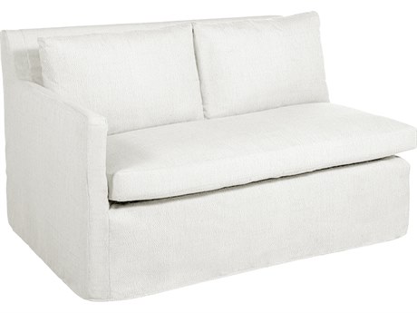 Summer Classics Nora Outdoor Right Arm Facing Loveseat in Linen Snow