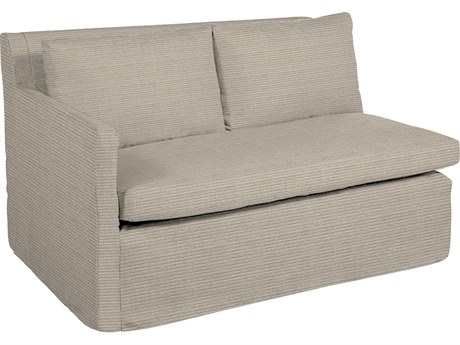 Summer Classics Nora Outdoor Left Arm Facing Loveseat in Washboard Mist