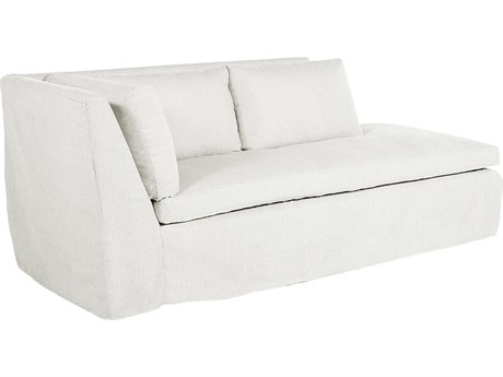 Summer Classics Nora Outdoor Left Arm Facing Chaise in Linen Snow