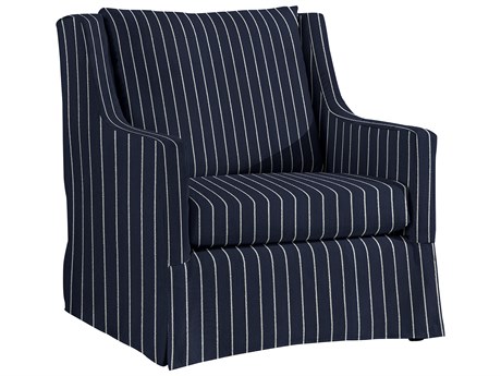 Summer Classics Shelby Outdoor Lounge Chair in Sailor Stripe Indigo