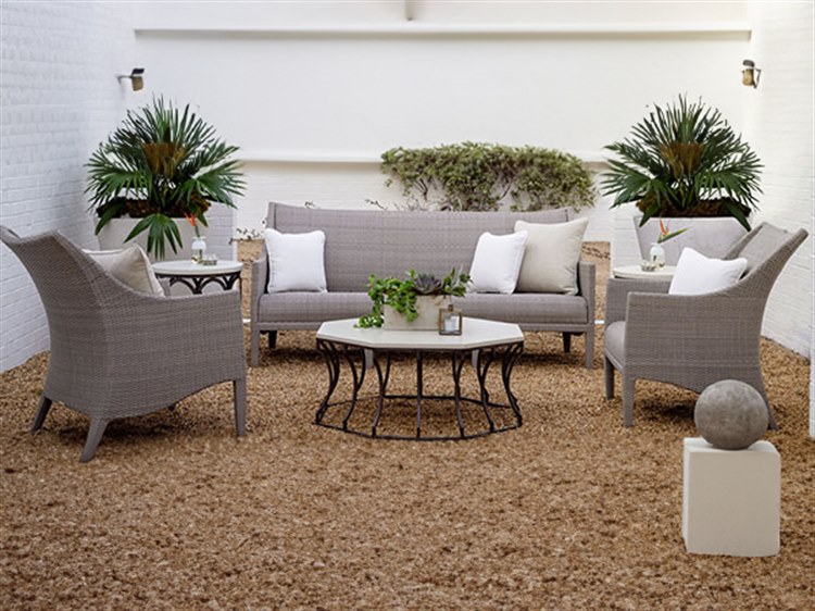 Summer Classics Athena Plus Woven Wicker Cushion Outdoor Lounge Set