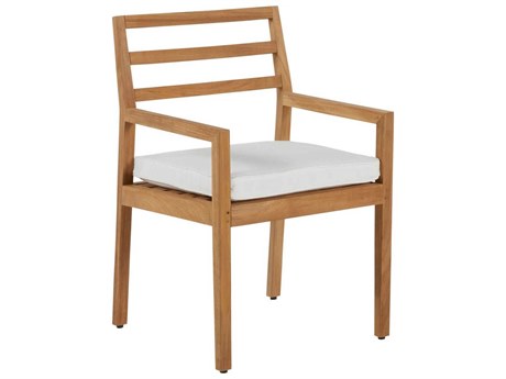 Summer Classics Santa Barbara Teak Dining Arm Chair Seat Replacement Cushions