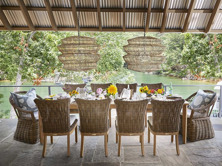 Summer Classics Montauk Wicker Outdoor Dining Set