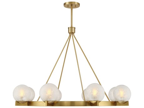Savoy House Darien 8-Light Warm Brass Globe Chandelier