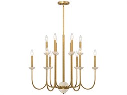 Meyda Sardinia 8-Light Transparent Gold Clear Crystal