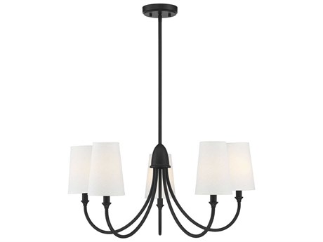 Savoy House Cameron 5-Light Matte Black Empire Chandelier