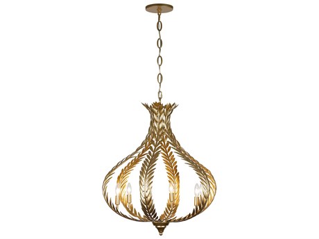Savoy House Atlas 6-Light Grecian Gold Candelabra Chandelier