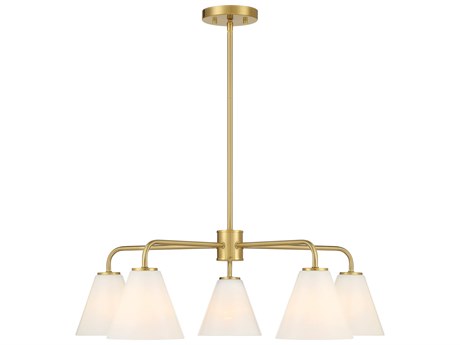 Savoy House Blair 5-Light Warm Brass Chandelier