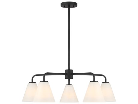 Savoy House Blair 5-Light Matte Black Chandelier