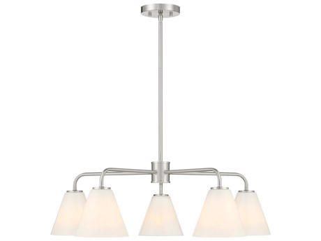 Savoy House Blair 5-Light Satin Nickel Chandelier