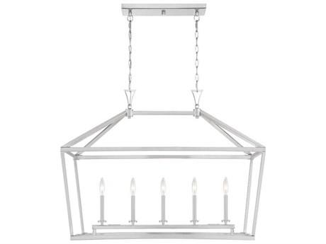 Savoy House Townsend 5-Light Satin Nickel Linear Island Pendant