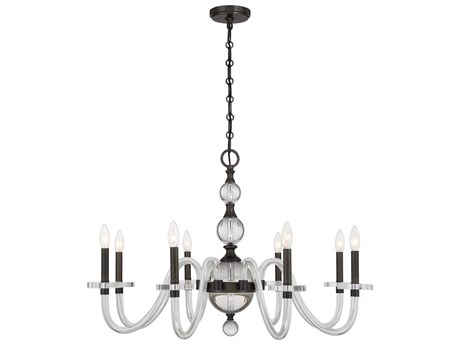 Savoy House Aragon 8-Light Mediterranean Bronze Traditional Candelabra Chandelier