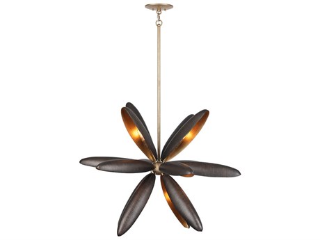 Savoy House Estrella Del Mar 14-Light Centura Burnished Gold Black Sputnik Chandelier