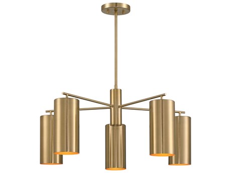 Savoy House Lio 5-Light Noble Brass Chandelier