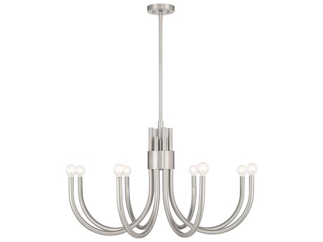 Savoy House Sorrento 8-Light Satin Nickel Chandelier