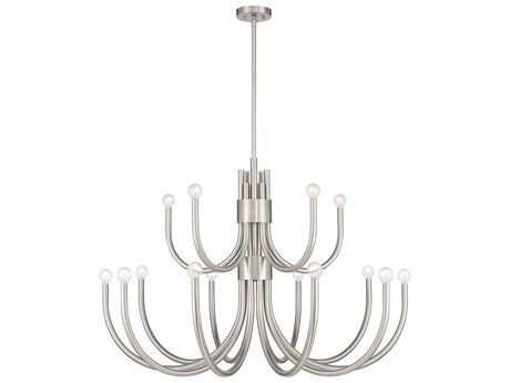 Savoy House Sorrento 15-Light Satin Nickel Chandelier
