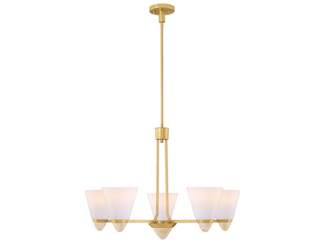 Savoy House Kohlman 5-Light Warm Brass Chandelier