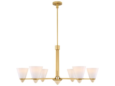 Savoy House Kohlman 6-Light Warm Brass Chandelier