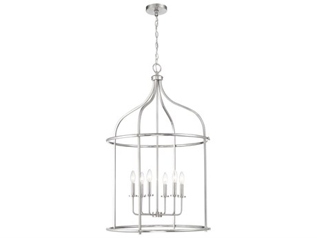 Savoy House Brookstone 6-Light Satin Nickel Pendant
