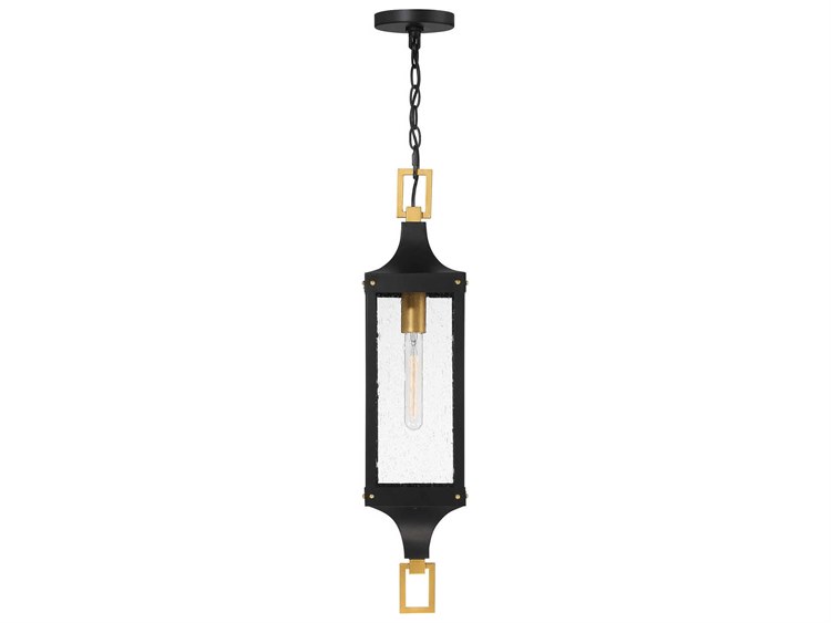 Savoy House Glendale 1-Light Outdoor Hanging Light Matte Black 3