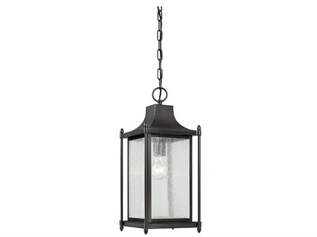 Savoy House Dunnmore 1-Light Black Glass Lantern Mini Pendant