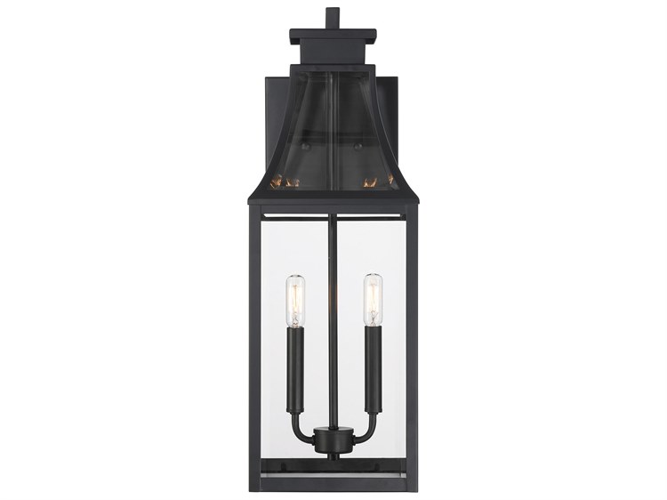 Savoy House Emery 2-Light Outdoor Wall Light Matte Black 3