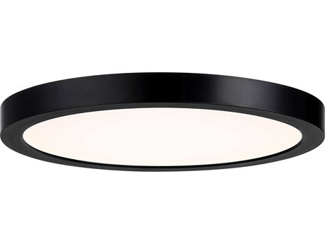 Savoy House 1-Light Black Round Flush Mount
