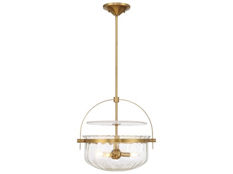 Savoy House Denmar 4-Light Warm Brass Bowl Pendant