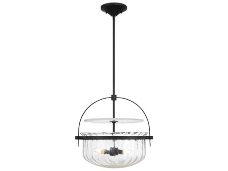 Savoy House Denmar 4-Light Matte Black Bowl Pendant