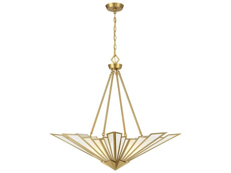 Savoy House Rivage 4-Light Warm Brass Pendant