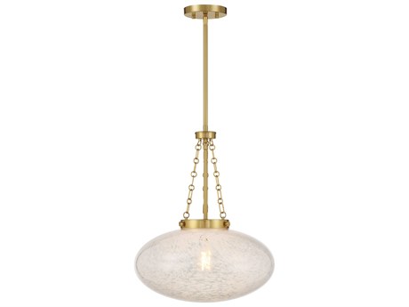 Savoy House Willow 1-Light Warm Brass Pendant