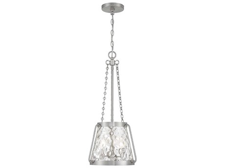 Savoy House Crawford 3-Light Satin Nickel Glass Mini Pendant
