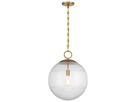 Savoy House Cabot 1-Light Warm Brass Globe Pendant