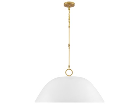 Savoy House Alta 1-Light White Bisque Brass Dome Pendant