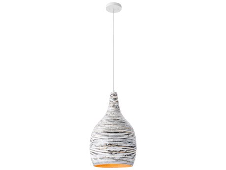 Savoy House Balsam 1-Light Brindled Bamboo Wood Mini Pendant