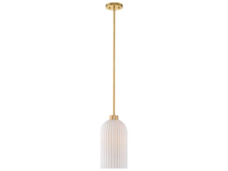 Savoy House Isla Blanca 1-Light Warm Brass Mini Pendant