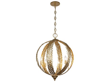 Savoy House Atlas 6-Light Grecian Gold Pendant