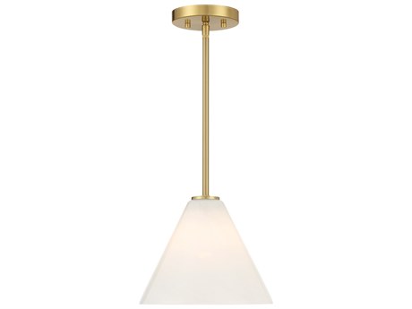 Savoy House Blair 1-Light Warm Brass Mini Pendant