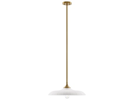 Savoy House Hadley 1-Light Warm Brass Dome Pendant