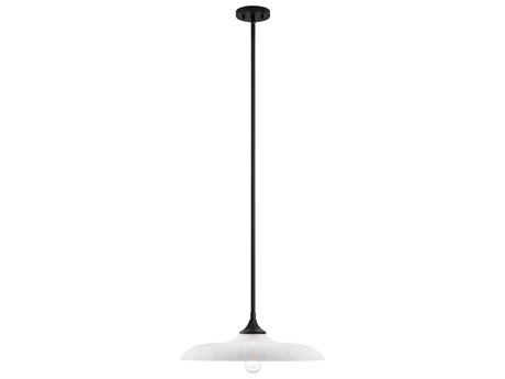 Savoy House Hadley 1-Light Matte Black Dome Pendant