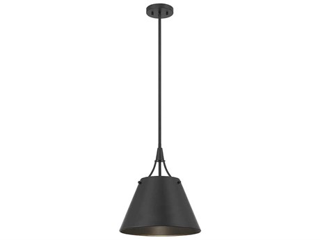Savoy House Willis 1-Light Matte Black Empire Pendant