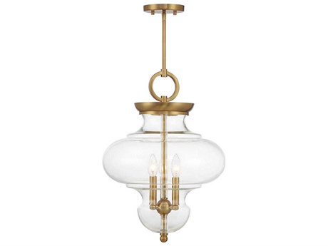 Savoy House Bergdorf 3-Light Warm Brass Mini Pendant