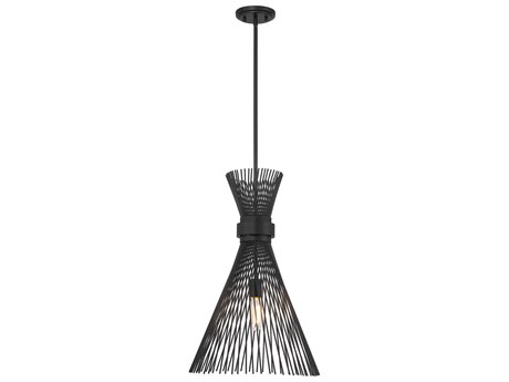 Savoy House Longfellow 1-Light Matte Black Pendant