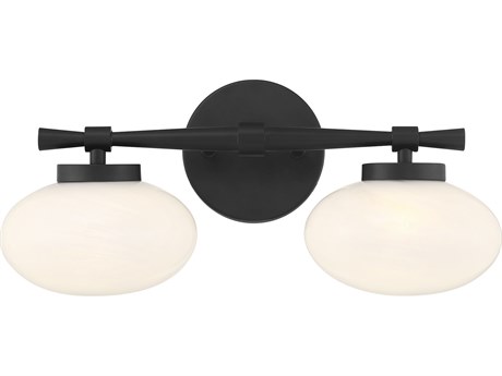 Savoy House Barrow 2-Light Matte Black Vanity Light