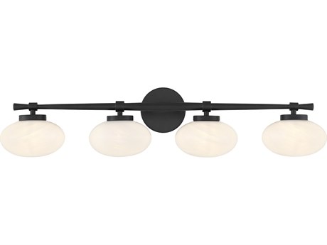 Savoy House Barrow 4-Light Matte Black Vanity Light