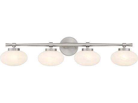 Savoy House Barrow 4-Light Satin Nickel Vanity Light