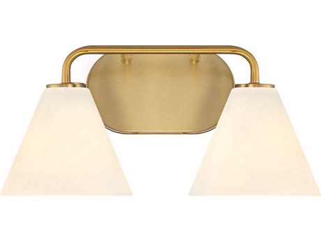 Savoy House Blair 2-Light Warm Brass Vanity Light