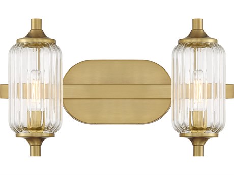 Savoy House Holton 2-Light Warm Brass Vanity Light