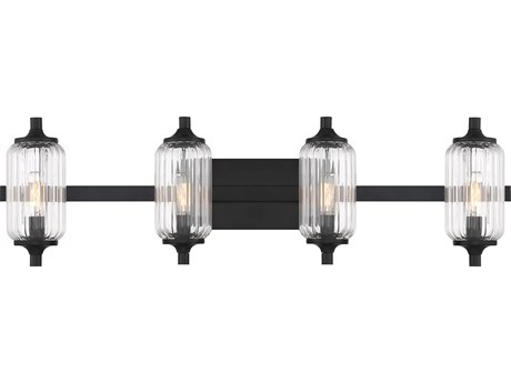 Savoy House Holton 4-Light Matte Black Vanity Light